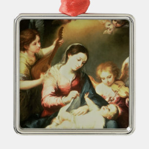 Virgin of the Swaddling Clothes Metal Ornament