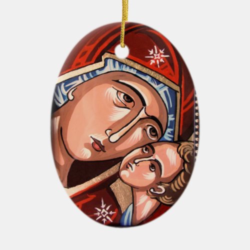 Virgin of the Sweet Kiss Christmas Ornament