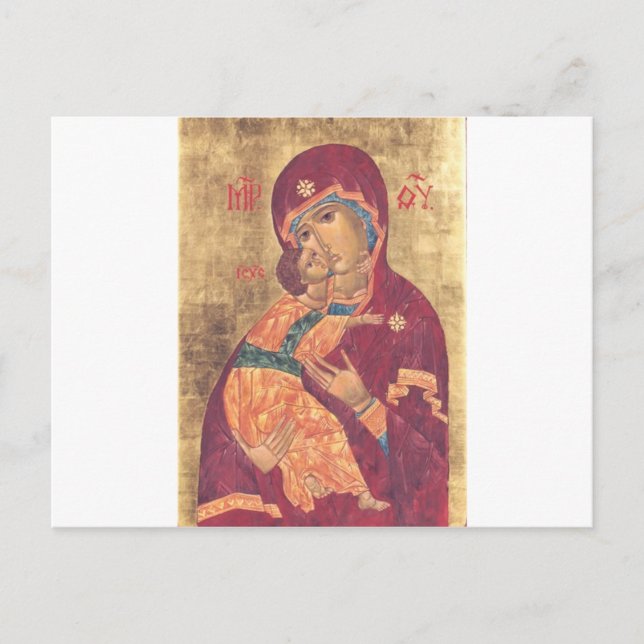 Virgin of Vladimir Postcard (Front)
