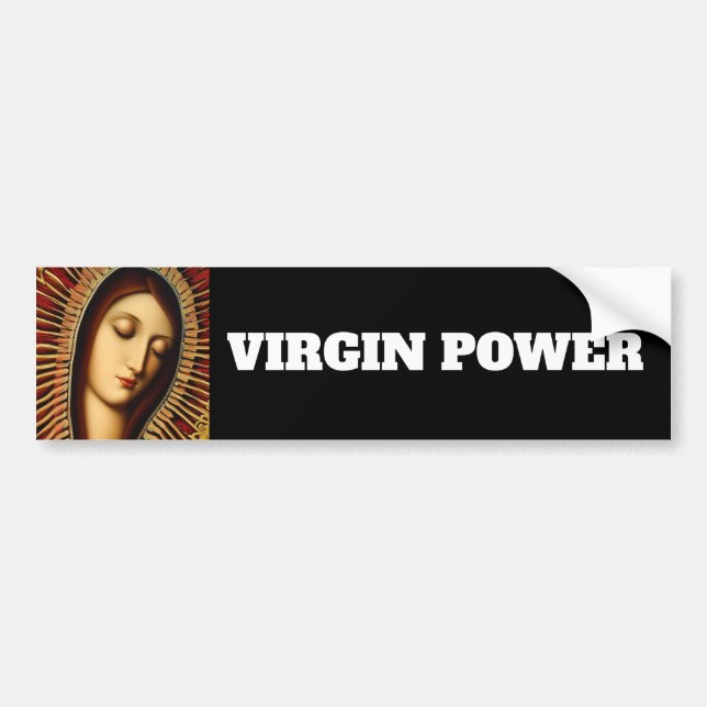 VIRGIN POWER BUMPER STICKER (Front)