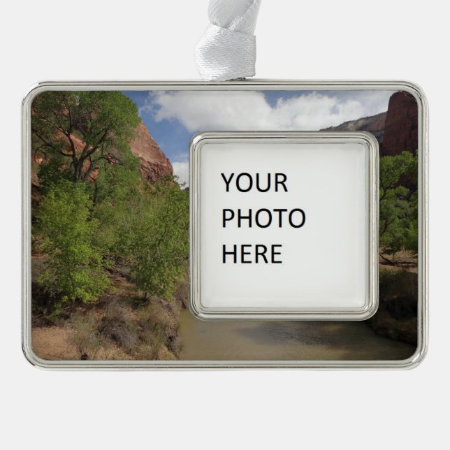 Virgin River in Spring at Zion National Park Christmas Ornament (Front)