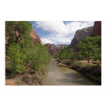 Virgin River in Spring at Zion National Park Poster