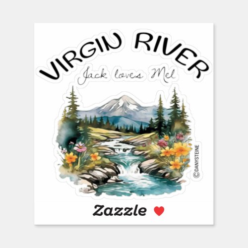 Virgin River Jack loves Mel Sticker