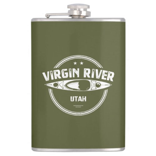 Virgin River Utah Kayaking Flask