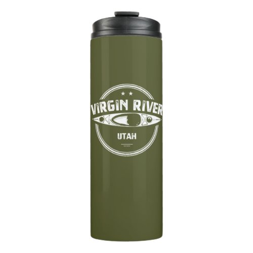 Virgin River Utah Kayaking Thermal Tumbler