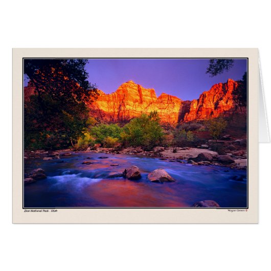 Virgin River - Zion National Park Cards (Front Horizontal)