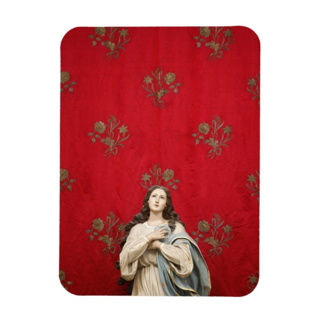 Virgin statue in a Spaccanapoli church, Naples Magnet (Vertical)