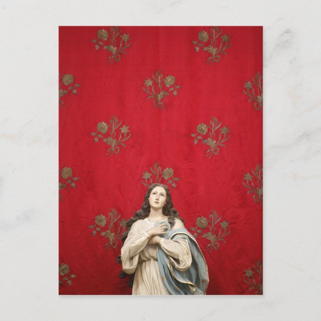 Virgin statue in a Spaccanapoli church, Naples Postcard (Front)