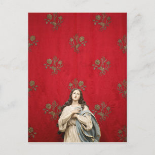 Virgin statue in a Spaccanapoli church, Naples Postcard