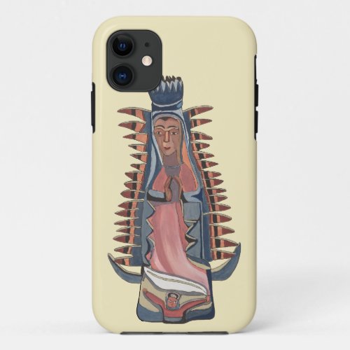 Virgin Virgin Mary Our Lady of Guadalupe painting iPhone 11 Case