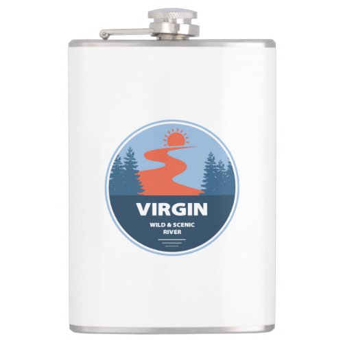 Virgin Wild And Scenic River Utah Flask