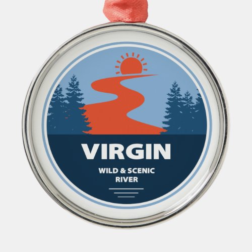 Virgin Wild And Scenic River Utah Metal Ornament