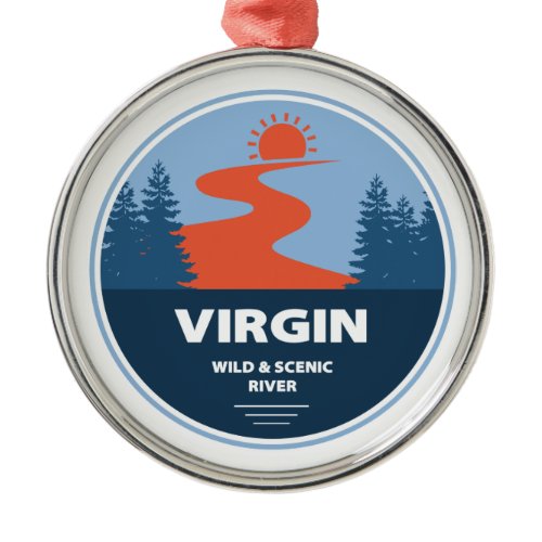 Virgin Wild And Scenic River Utah Metal Ornament