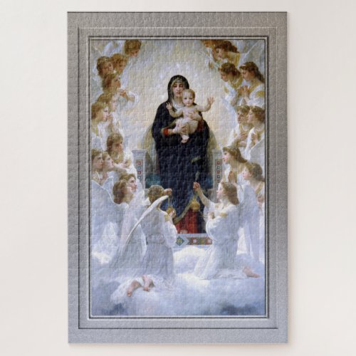 Virgin with Angels by William Adolphe Bouguereau Jigsaw Puzzle