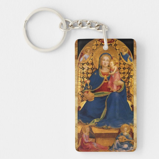 VIRGIN WITH CHILD AND ANGELS 2 KEYCHAIN (Front)