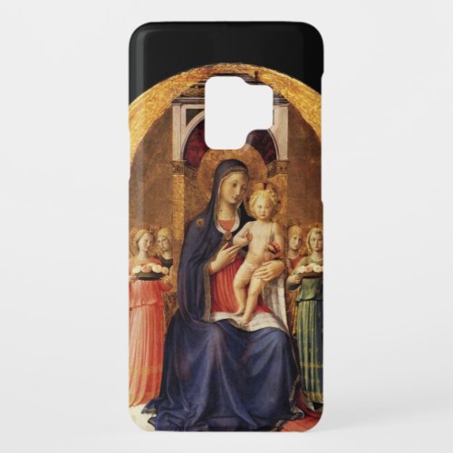 VIRGIN WITH CHILD AND ANGELS blue black   Case_Mate Samsung Galaxy S9 Case