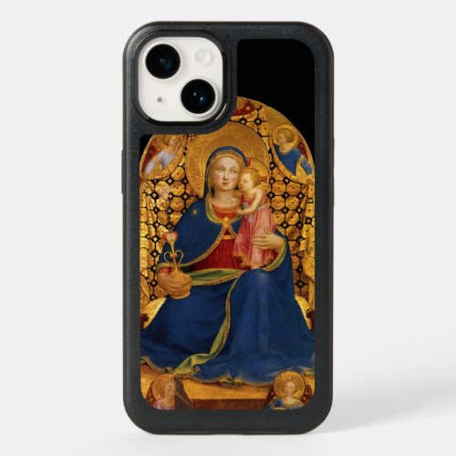 VIRGIN WITH CHILD AND ANGELSblue black  OtterBox iPhone 14 Case