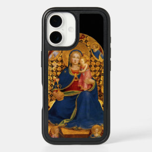 VIRGIN WITH CHILD AND ANGELS,blue black iPhone 16 Case