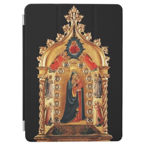 VIRGIN WITH CHILD AND ANGELS GOLD SACRED ART ICON iPad AIR COVER