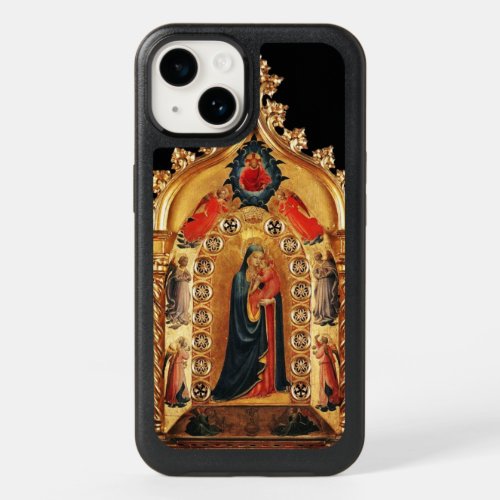 VIRGIN WITH CHILD AND ANGELS GOLD SACRED ART ICON  OtterBox iPhone 14 CASE