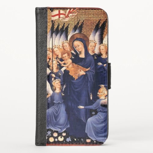 VIRGIN WITH CHILD AND ANGELS  iPhone X WALLET CASE