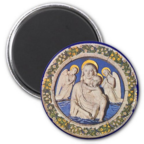 VIRGIN WITH CHILD AND ANGELS MAGNET
