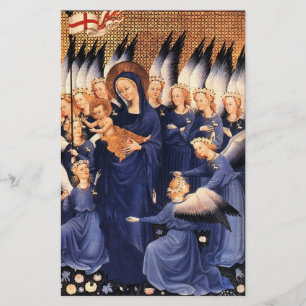 VIRGIN WITH CHILD AND ANGELS STATIONERY