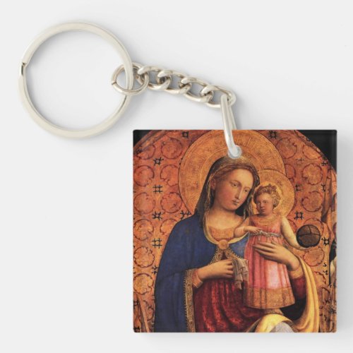 VIRGIN WITH CHILD AND SAINTS 2 KEYCHAIN