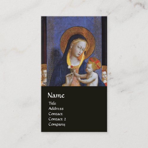 VIRGIN WITH CHILD AND SAINTS BUSINESS CARD