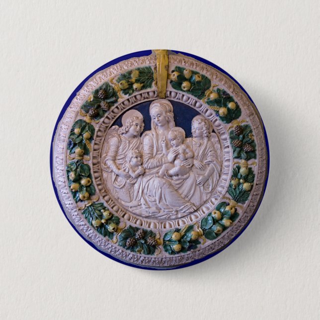 VIRGIN WITH CHILD AND SAINTS BUTTON (Front)