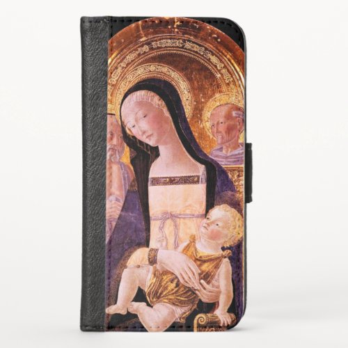 VIRGIN WITH CHILD AND SAINTS by Neroccio iPhone X Wallet Case