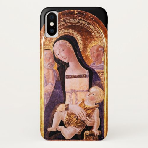 VIRGIN WITH CHILD AND SAINTS iPhone X CASE