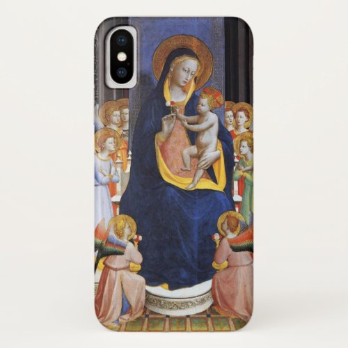 VIRGIN WITH CHILDANGELS AND SAINTS iPhone X CASE