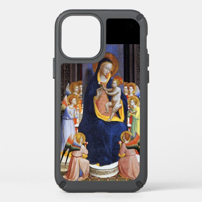VIRGIN WITH CHILD,ANGELS AND SAINTS SPECK iPhone 12 CASE (Front)