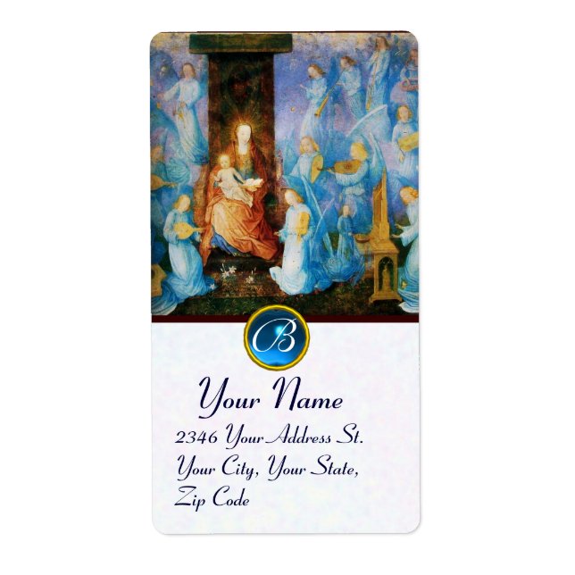 VIRGIN WITH CHILD -CONCERT OF ANGELS MONOGRAM LABEL (Front)
