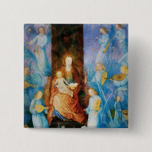 VIRGIN WITH CHILD - CONCERT OF ANGELS PINBACK BUTTON