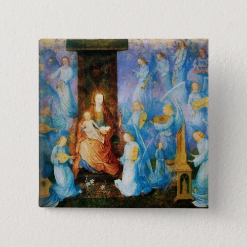 VIRGIN WITH CHILD _ CONCERT OF ANGELS PINBACK BUTTON