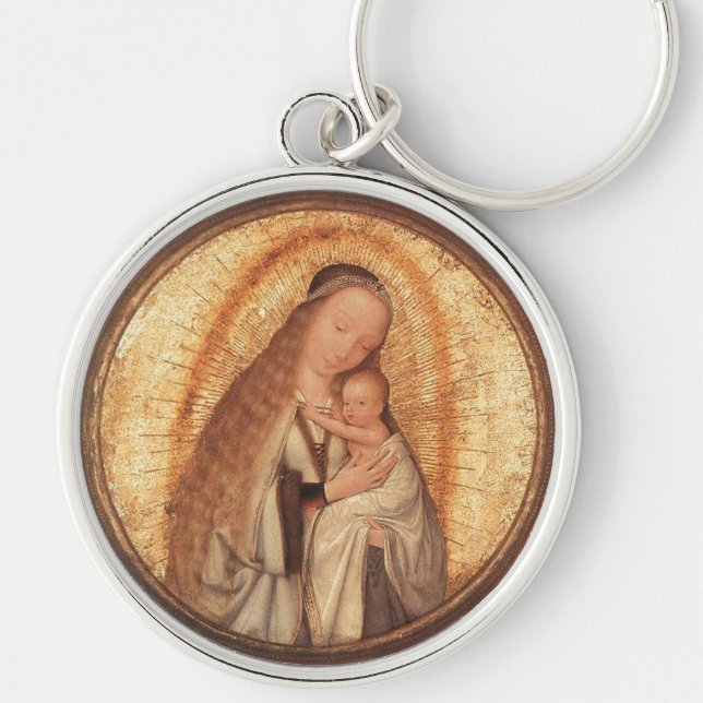 VIRGIN WITH CHILD KEYCHAIN (Front)