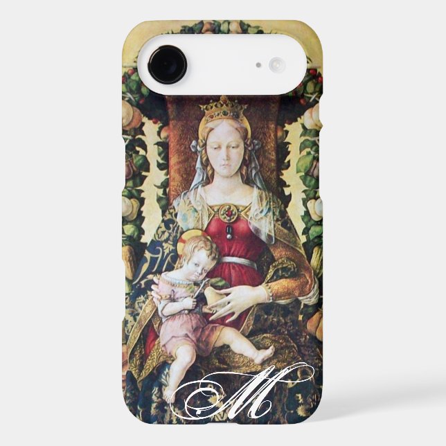 VIRGIN WITH CHILD Monogram Case-Mate iPhone Case (Back)