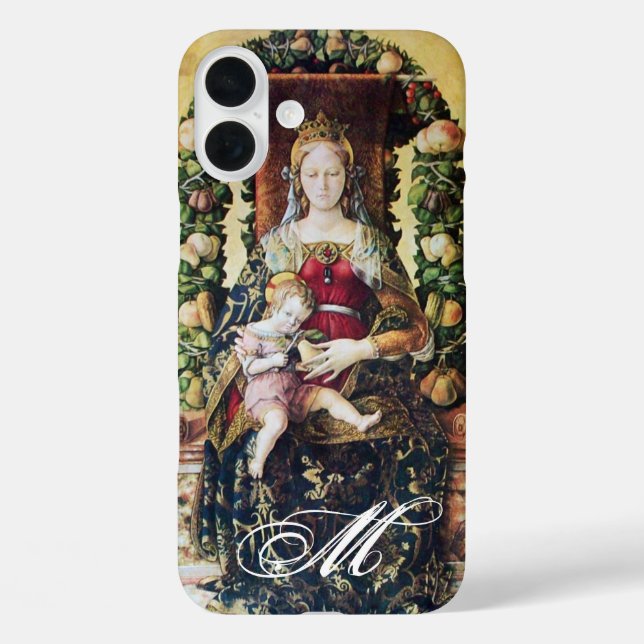 VIRGIN WITH CHILD Monogram Case-Mate iPhone Case (Back)