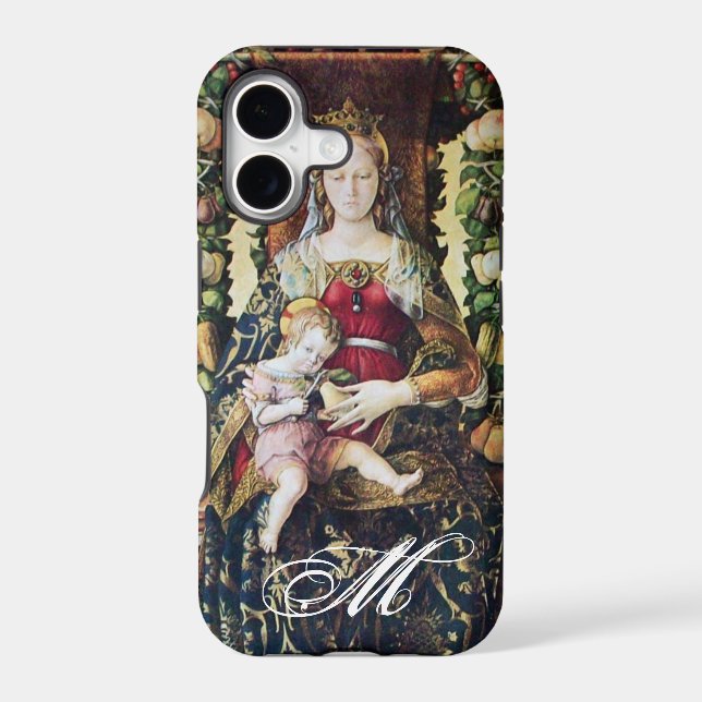 VIRGIN WITH CHILD Monogram Case-Mate iPhone Case (Back)
