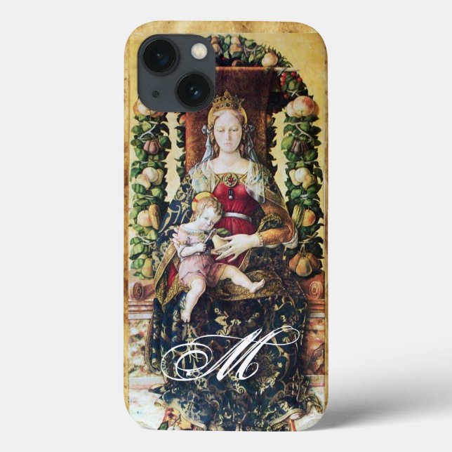 VIRGIN WITH CHILD Monogram Case-Mate iPhone Case (Back)