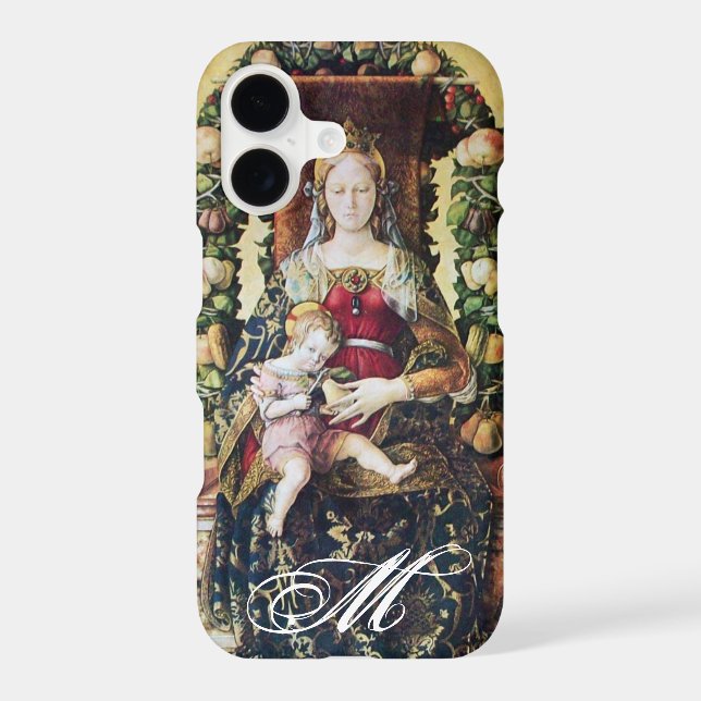 VIRGIN WITH CHILD Monogram Iphone Case (Back)