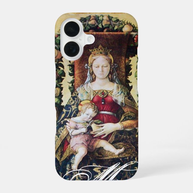 VIRGIN WITH CHILD Monogram Iphone Case (Back)