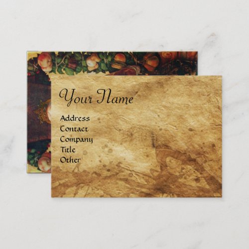 VIRGIN WITH CHILD Parchment Business Card