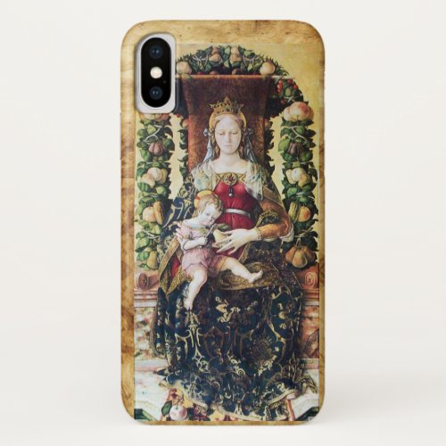 VIRGIN WITH CHILD  Parchment iPhone X Case