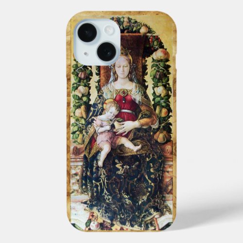 VIRGIN WITH CHILD  Parchment iPhone 15 Case