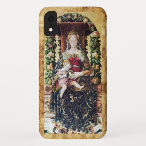 VIRGIN WITH CHILD  Parchment iPhone XR Case