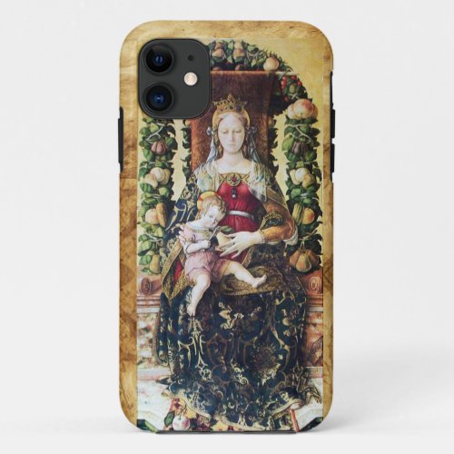 VIRGIN WITH CHILD  Parchment iPhone 11 Case