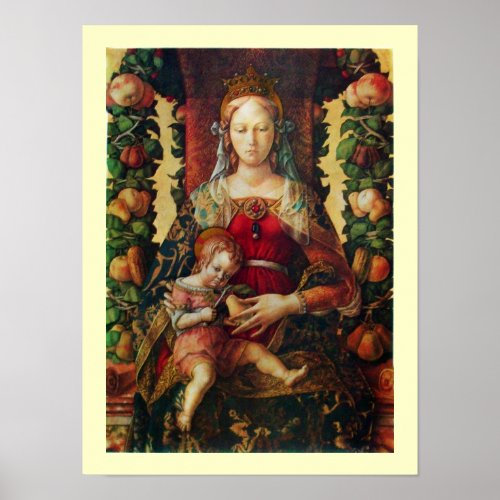 VIRGIN WITH CHILD particular 2 Poster